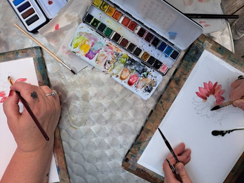 Stage d'été de peinture et de dessin pour les enfants à Lambesc, proche Salon de Provence et Aix-en-Provence